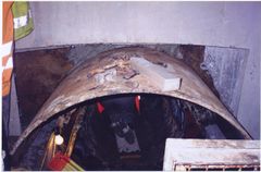 Digging small tunnel at Warrior Square